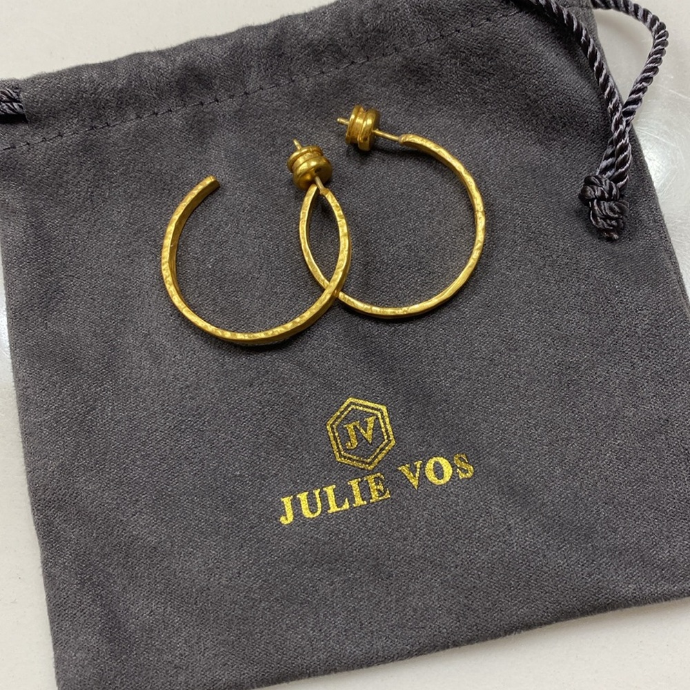 Julie Vos Gold Hoop Earrings